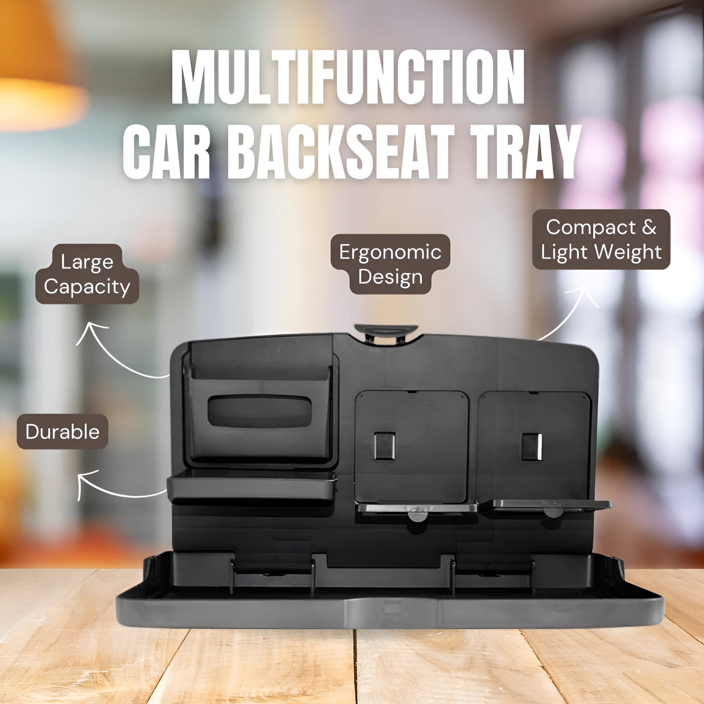 Car Travel Foldable Dining Tray